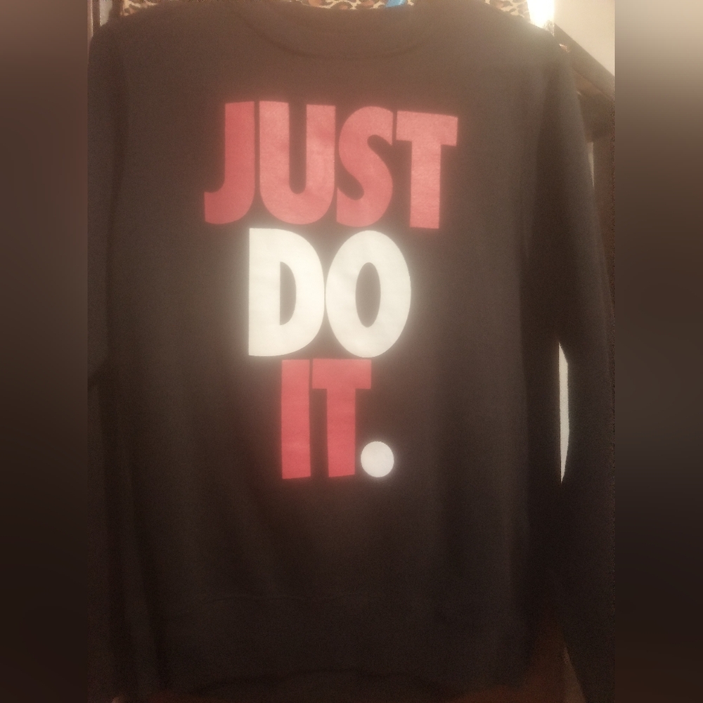 Black Sweatshirt w/ Bold"JUST DO IT."